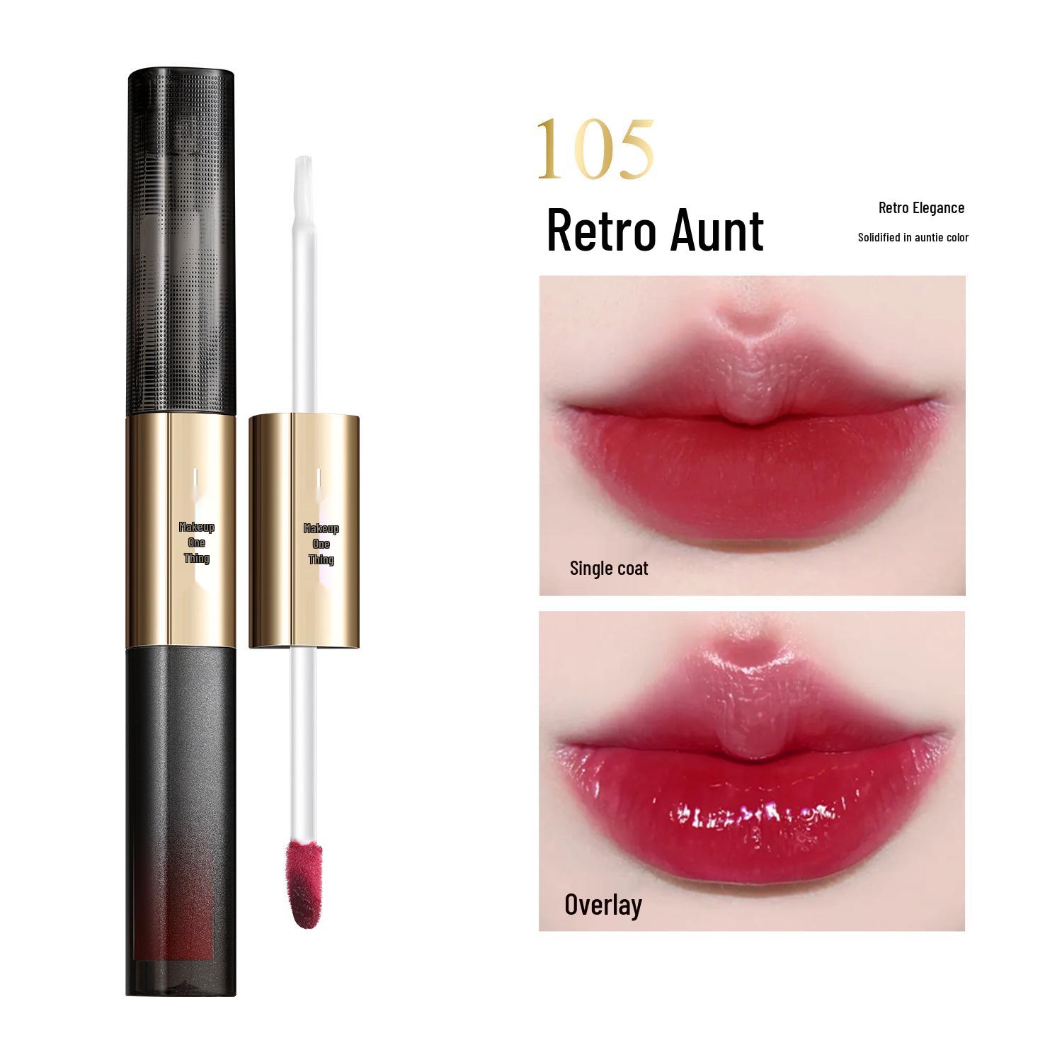 

Dual-Ended Non-Stick Lip Gloss: Hydrating, Non-Fading, & Mirror Shine 2g+2g