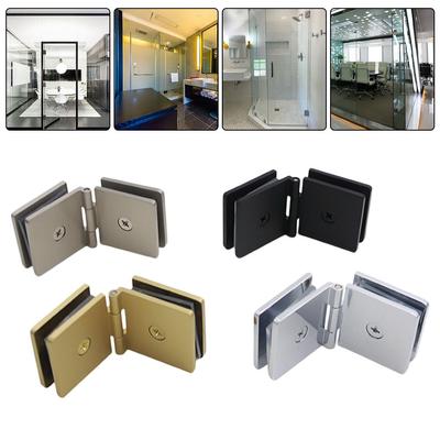 Glass Clamp Shower Door Hinge DIY Friendly Easy Installation Modern Look Mounting Hardware Bathroom Renovation