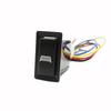 Car Blue LED Light DRL Fog Lamp Power On Off Switch Radar Camera Misic Button For Toyota LC95 2002 For HINO 500/700 Accessories