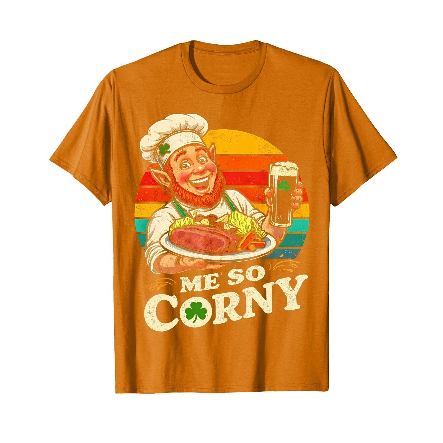Me So Corny Beer Corned Beef And Cabbage St Patrick_s Day T-Shirt L
