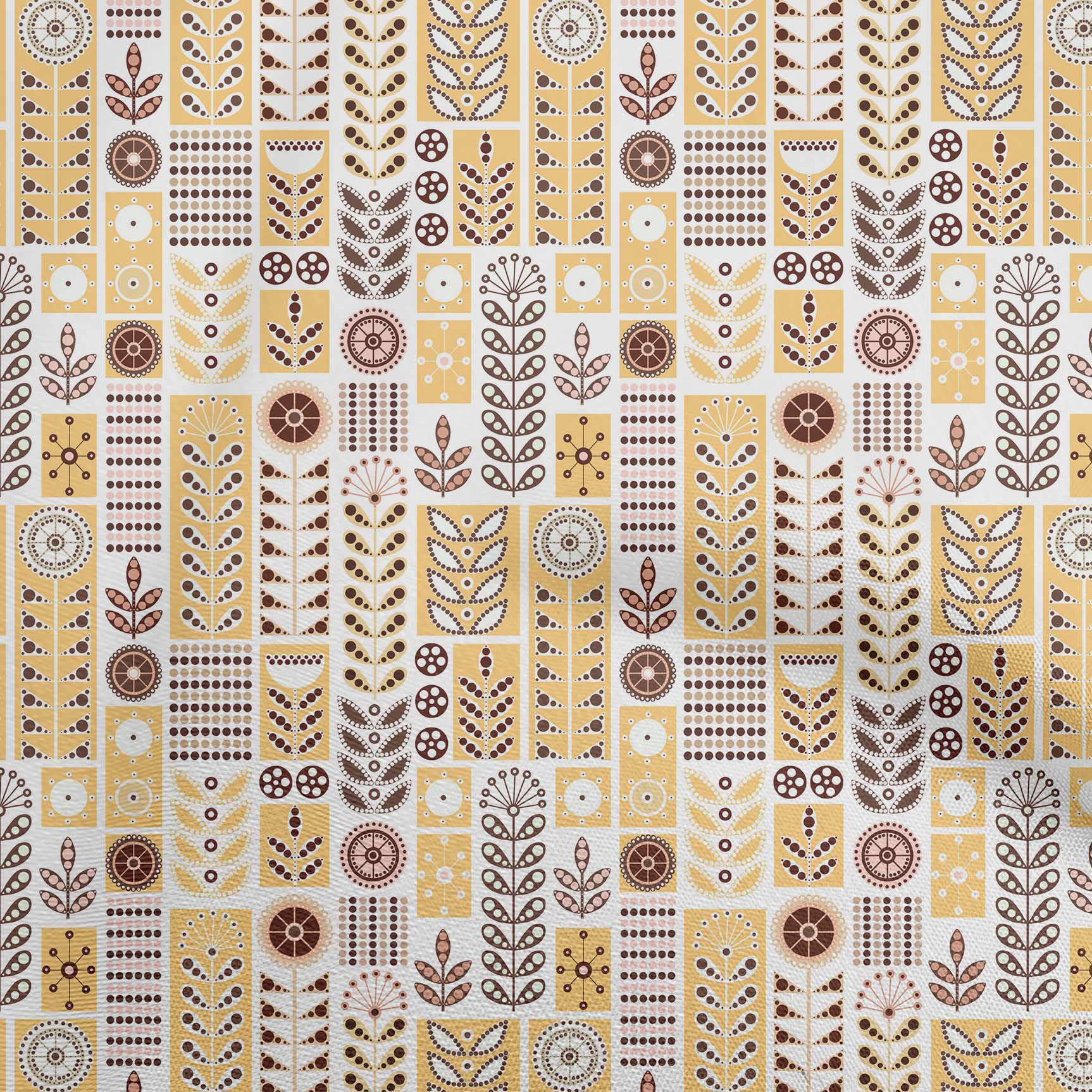 

OneOone Cotton Flex Grey Тканина з квітковим малюнком у крапки для пошиття тканини для рукоділля з принтом у дворі 40 дюймів 42 Inch Wide - Viscose Chiffon жовтий