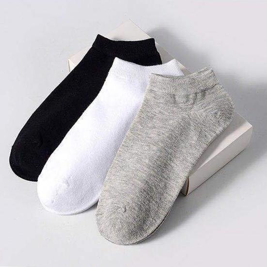 5 párů kotníkových ponožek Měkké bavlněné ponožky absorbující pot Unisex Nízké Sportovní ponožky s patou pro venkovní aktivity