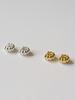 Lucore Silver 925 Fluffy Bubble One-Touch Earrings
