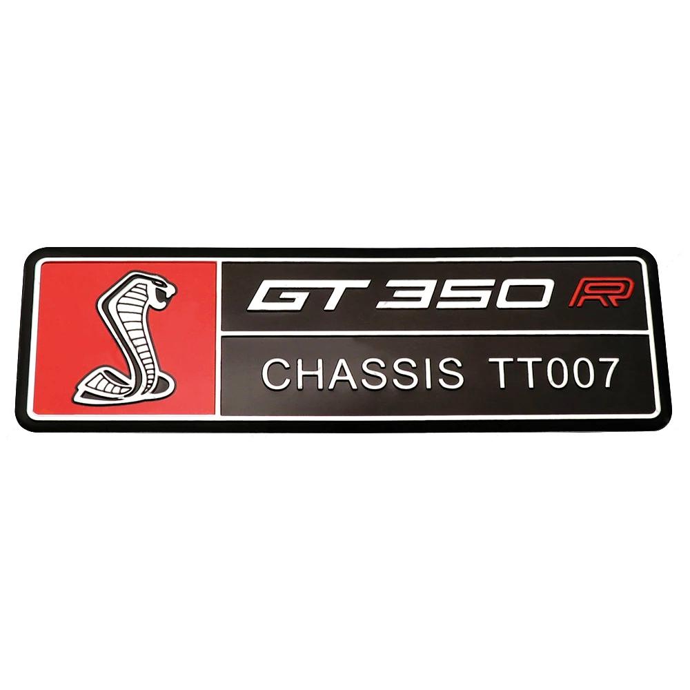 FETG4 Alloy GT350 GT500 Logo Car Body Emblem Rear Trunk Badge Sticker for Ford Shelby Fiesta Focus Mondeo Kuga Ranger Mustang Everest