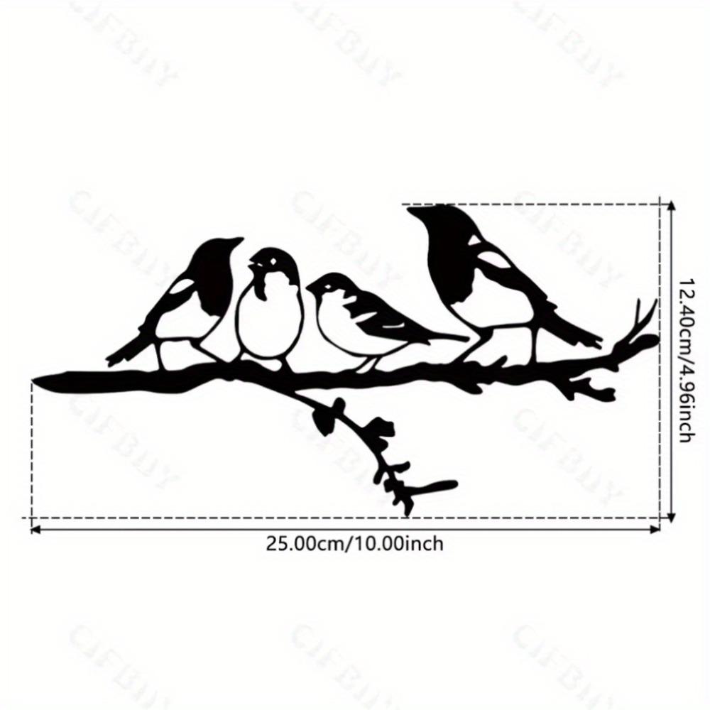 Steel Silhouette Wall Art Bird Dog Dragon Fairy Outdoor Metal Sculpture Decor