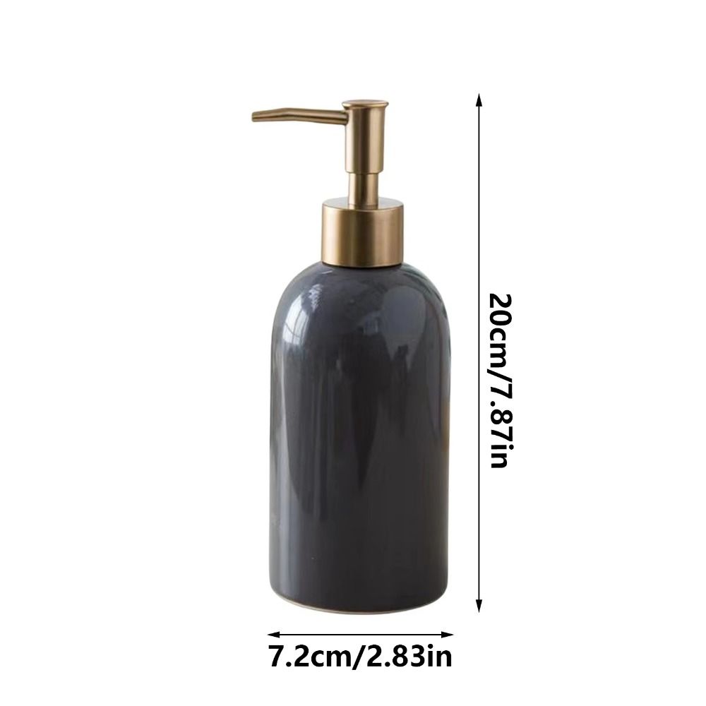 Press Type Ceramic Soap Dispenser Empty Hand Sanitizers Container Modern Liquid Pump Bottle  Sink