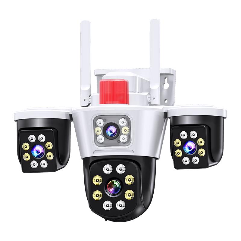 Outdoor Multi-Lens 360° WiFi/4G Security Camera with Night Vision CN plug (adapter included)
