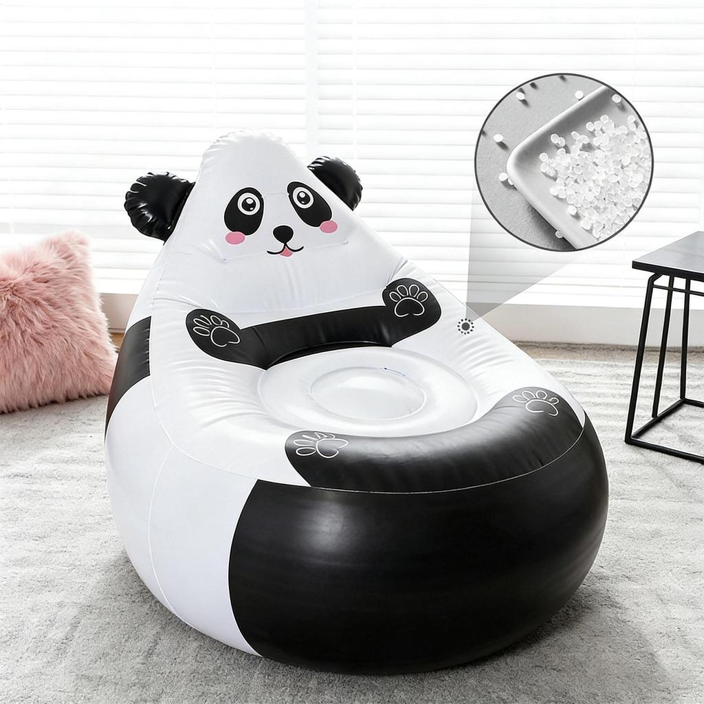 Inflatable Couch Foldable Animal Shape Seat Inflatable Sofa For Kids Camping Patio Beach Travel Indoor Backyard Garden