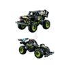 42118 Technic Monster Jam Grave Digger Fahrzeug Bausteine Set 2 in 1 Off Road Stunts Rückziehmotor Auto Spielzeug Weihnachtsgeschenke