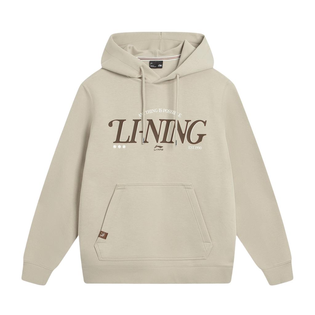 Li Ning Sports Trend Series Hooded Letter Logo Sweatshirt Men sweatshirt AWDVA47-5