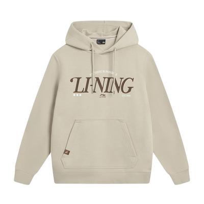 Li Ning Sports Trend Series Hooded Letter Logo Sweatshirt Men Sweatshirt AWDVA47-5