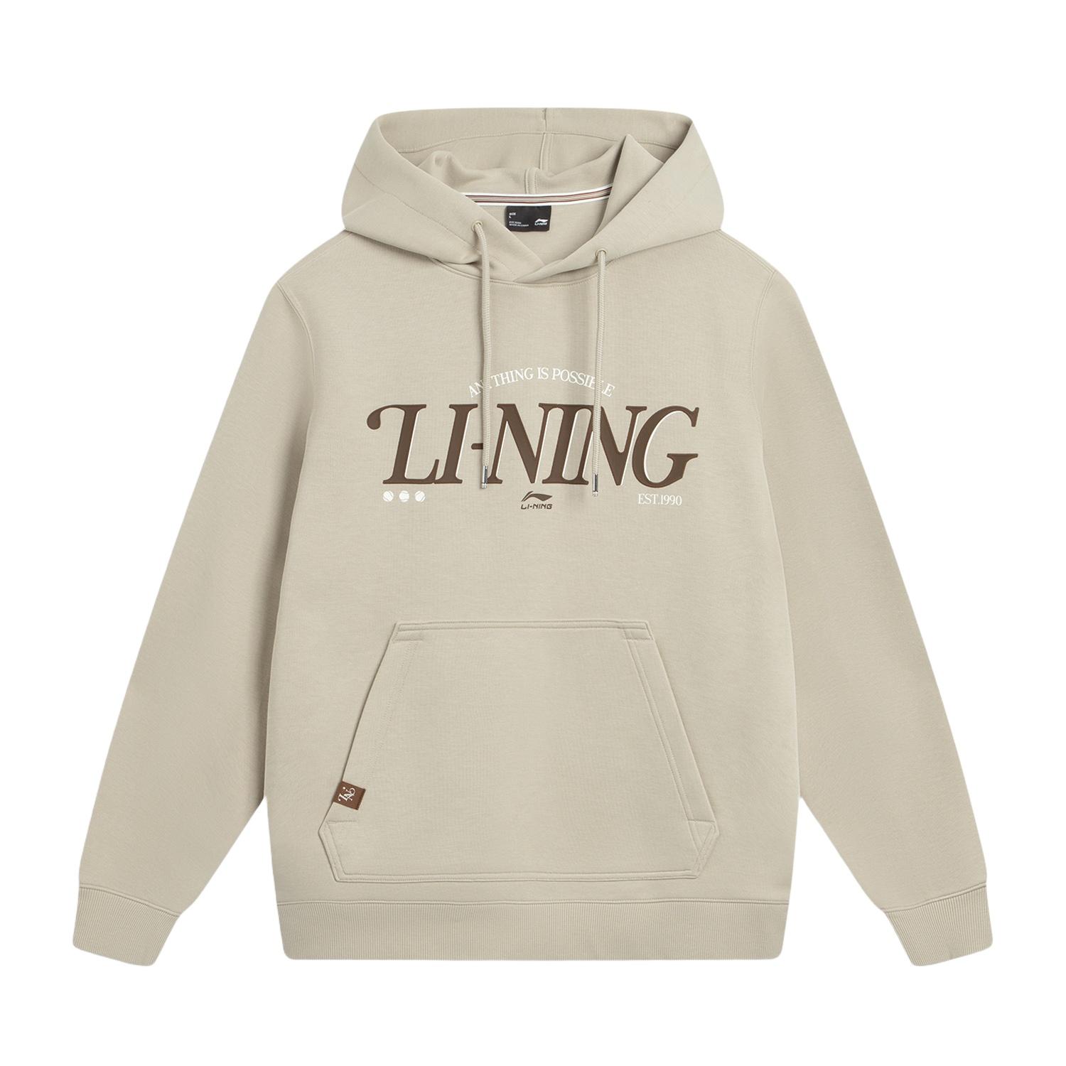 

Li Ning Sports Trend Series Hooded Letter Logo Sweatshirt Men sweatshirt AWDVA47-5 M