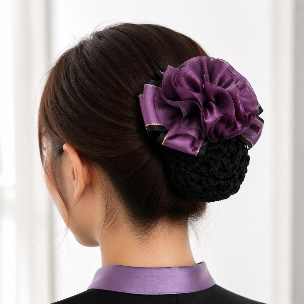 Spring Clip Ballet Hair Net Korean Style Crochet Hair Bun Cover New Hair Accessories For Work