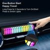 17 RGB Visible Music Car Sound Light LED Rhythm Pickup Lamp 3D Screen Ambient Lights Atmosphere Light Bar 2 in 1 Air Freshener T