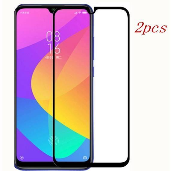 Couverture Complète Verre Trempé pour Xiaomi Mi A3,Noir [2 Pièces]
