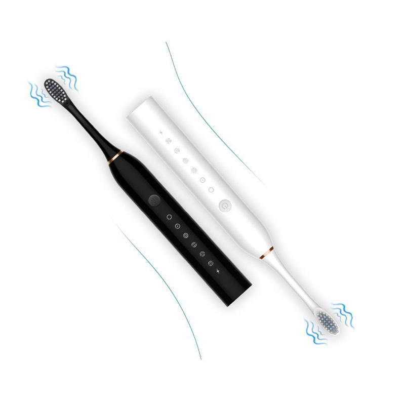 Rechargeable Ultrasonic Electric Toothbrush for Adults & Kids - Soft Bristle, Six Speeds