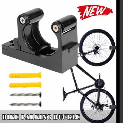 Rennrad-Parkschnalle, verstellbarer Fahrrad-Wandhalter, Schnallenaufhänger, horizontale und vertikale Aufbewahrung, passend für 1,0-2,8 Zoll Rohre