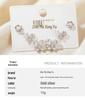 Elegant S925 Silver Butterfly Pearl Earrings: Japanese-Korean Minimalist Design with High-Quality Hollow Luxury Feel