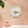 Aluminum Face Clock Gold Trim Clock Retro Clock Simple Design