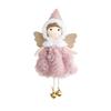 Enfeite de Vestido de Boneca de Anjo: Decoração de Árvore de Natal Bordada para Crianças