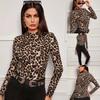 Ins-Stil Neues Leopardenmuster Hochwertiges Bedrucktes Oberteil Sommer Damenbekleidung