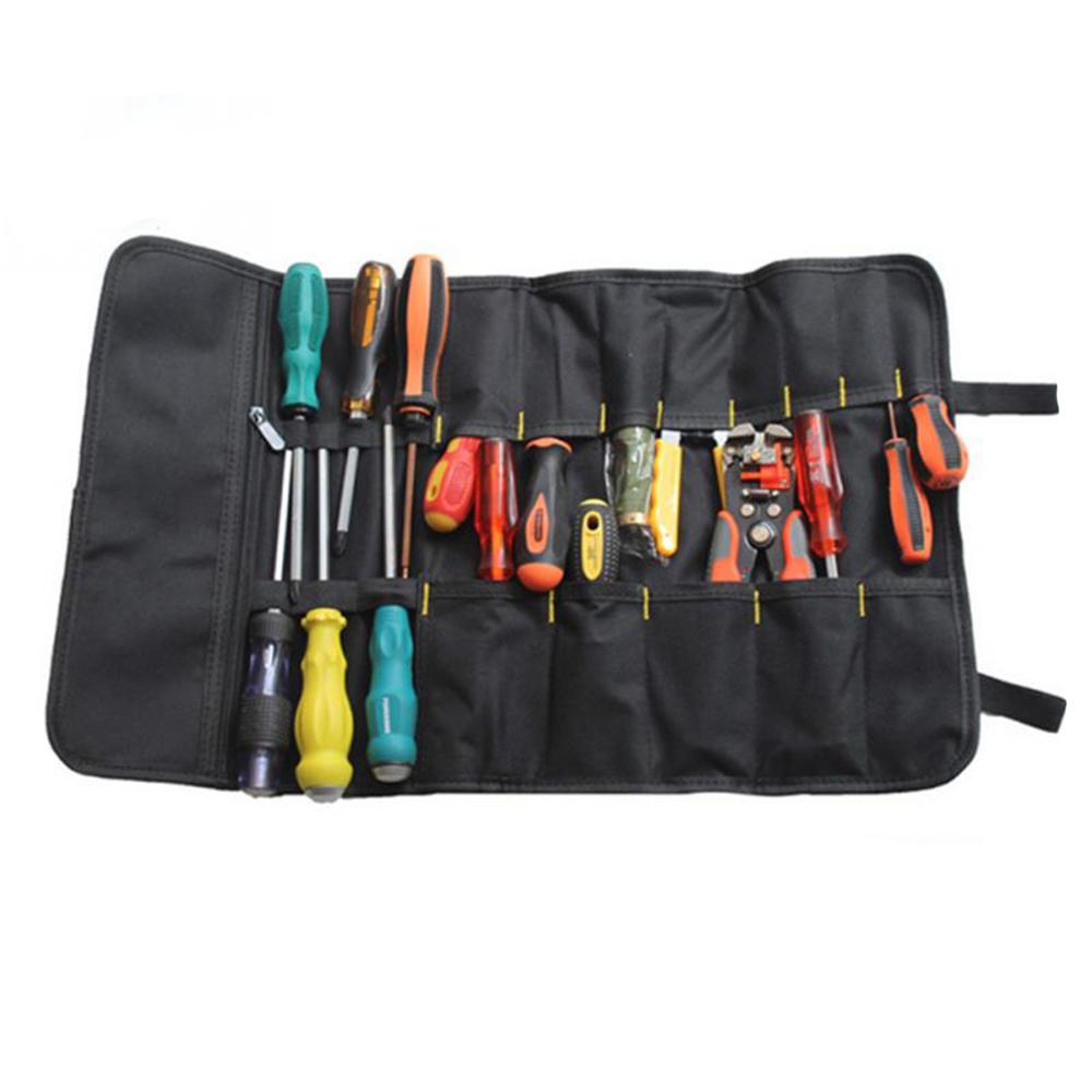 Multifunction Oxford Cloth Folding Wrench Bag Tool Roll Storage Pocket Tools Pouch Portable Case Organizer Holder