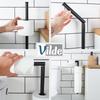 Toilet Paper Holder Wall Hanging Bathroom Rack Black