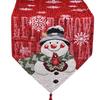 Christmas Snowman Table Runner With Embroidery For Holiday Home Decor