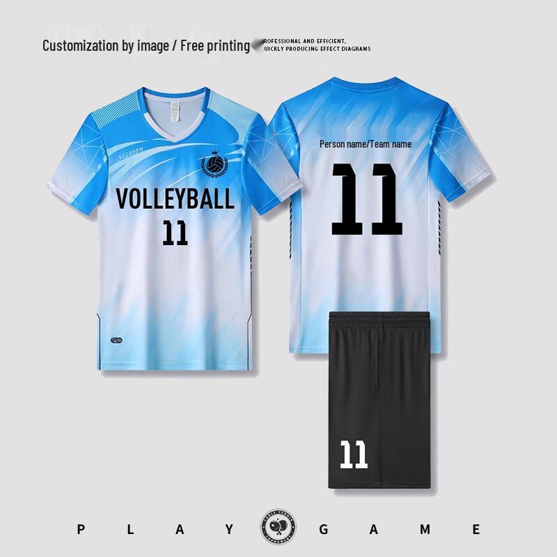 Chiwu Unisex Quick-Dry Volleyball Uniform Set
