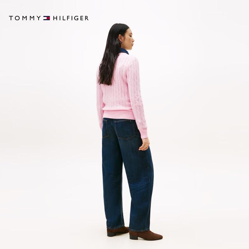 Tommy Hilfiger Women's 2025 A/W Cable Knit Wool Blend Sweaters & Cardigans