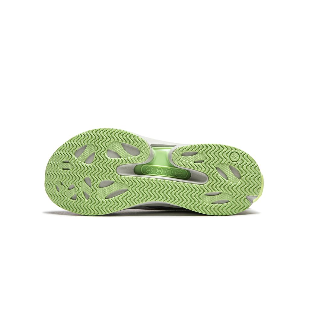 Li Ning Kids Qiang Yue V2 Comfortable Shock Absorption Rebound Breathable Support Low Top Casual Shoes Kids Casual Shoes Gray YKCU046-1