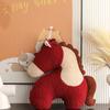 Little Red Pony Plush Cushion - Baby Sleep Pillow, Sofa Décor, Living Room Accent, Birthday Gift