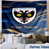 Custom Name Afc Wimbledon Crest Printed Tapestry, for Bedroom,Livingroom, dormitory, Large Wall Decor, Fabric Decor Fan Birthday Gifts