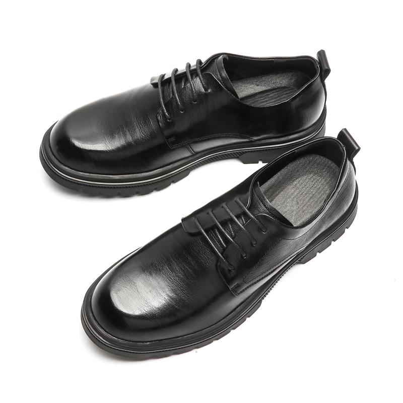 

Модные повседневные деловые кожаные туфли с круглым носком, Ретро Классический Универсальный Дизайн, Свадебная Вечеринка, Отдых на Открытом Воздухе, Кожаные Туфли для Ходьбы 44 чёрный