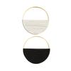 Set of 2pcs Round Wall Shelf Ornament Handmade Woven Decorations Stylish Home Decor for Couch Living Room or Nursery