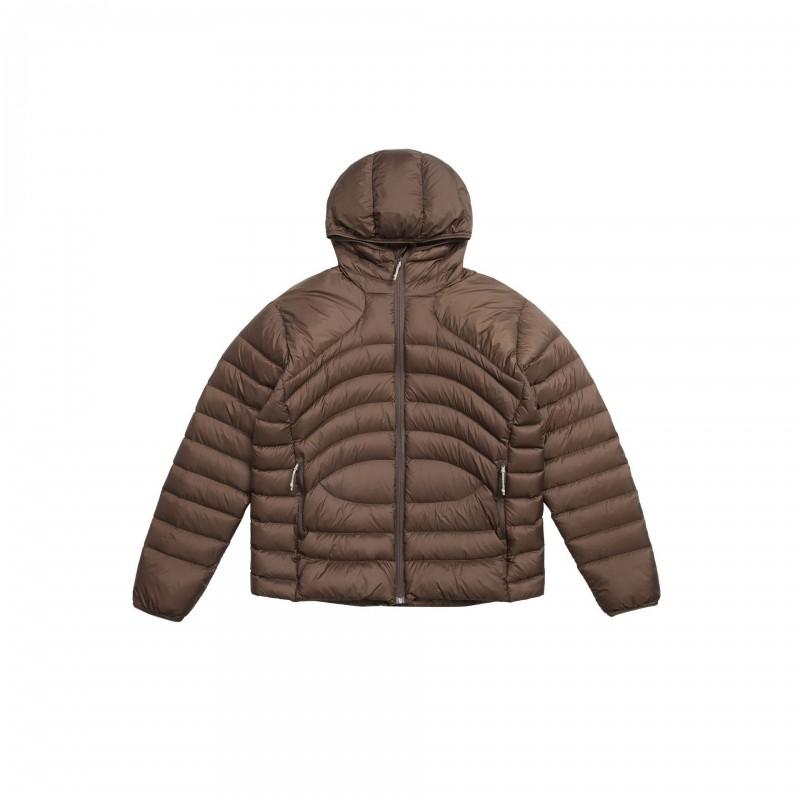 Mens Lightweight Down Jacket 90% White Duck Water-Resistant Hooded Outdoor Coat YKK Zipper