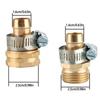 Garden Hose Repair Connectors Stainless Steel Clamps for 3/4 Inch Hoses Corrosion Resistant Easy To Install Long Lasting