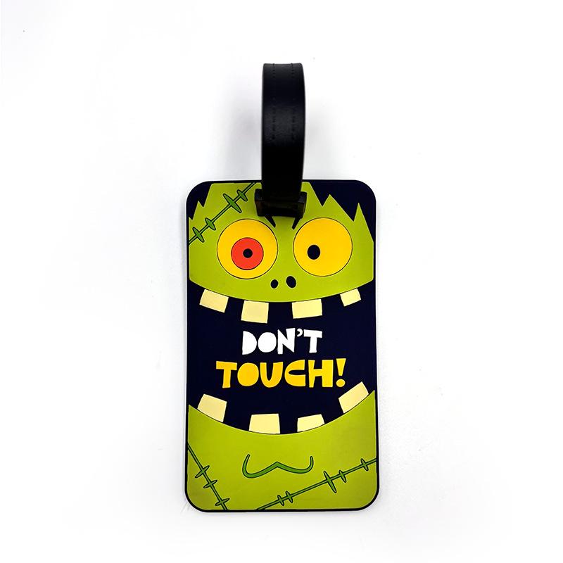 Трансграничная противопотерянная Хэллоуинская бирка для багажа «Мумия Тыква», Мягкий ПВХ-резина, Бирка для регистрации и посадки на самолет