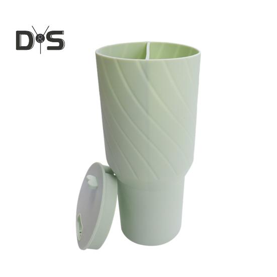 Silikonová vložka na šálky Separátor 2 v 1 pro 2 nápoje v 1 šálku Silikonový oddělovač potravinářské kvality Kompatibilní s 40 oz šálky Opakovaně použitelný oddělovač nápojů