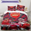 3pcs Duvet Cover Set (1*Duvet Cover + 2*Pillowcase, Without Core), football team.C Print Soft All‑Season Bedding Set, Home Bedroom Decor Gift