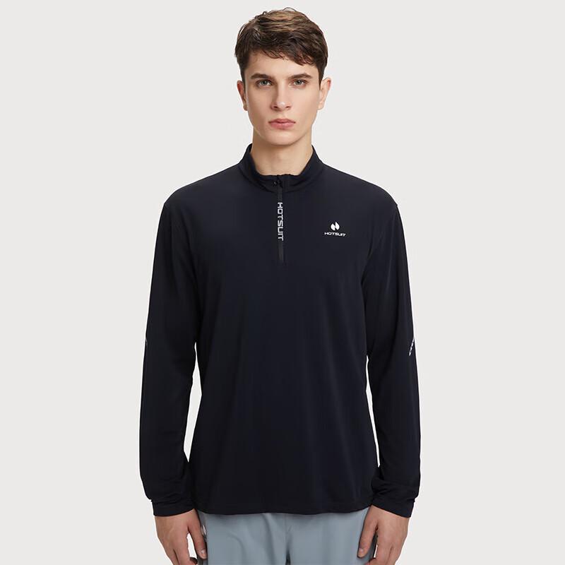 HOTSUIT Men's Thermal Stand-Up Collar Long Sleeve T-Shirt