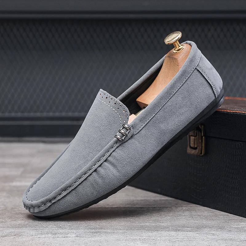 Men Loafers Suede Mens Casual Shoes Male Lazy Shoes Breathable Comfortable Slip-on Driving Shoe Moccasins Zapatos Para Hombre