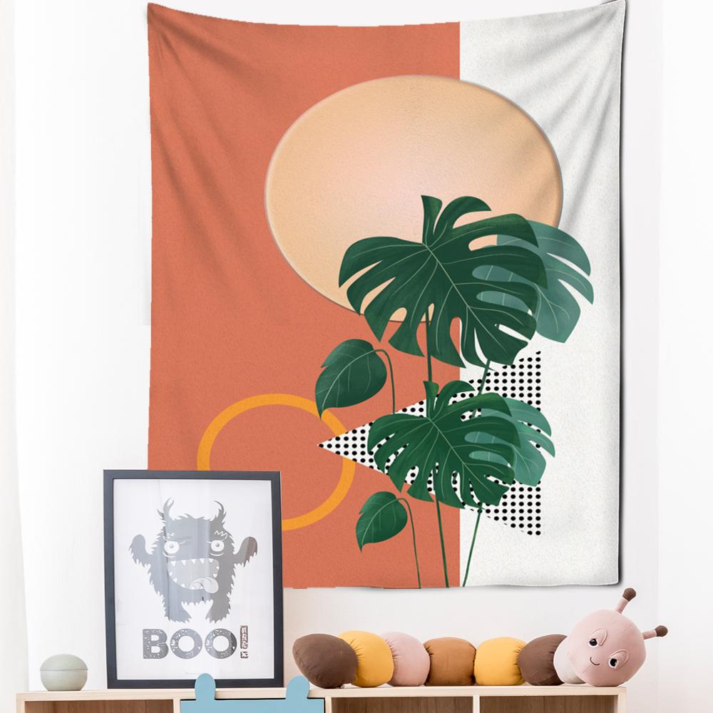 Tapiserie cu pictură în ulei, agățată pe perete, cu flori, stil boem, artă, hippie, tapiz, pentru dormitor pentru fete, decor acasă