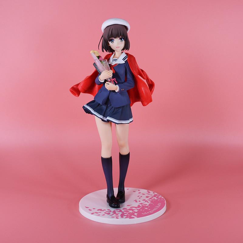 24CM Megumi Kato Figure Saekano: How To Raise a Boring Girlfriend School Uniform Graduation Season  Bouquet Model Toy Doll