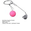 Keychain Pendant Zinc Alloy Texture Golf Charm Lightweight Portable Key Chain Backpack Bag Accessory