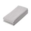 MUJI Long Towels 34 X Organic 84793547 Tile-Woven (2-Piece Set, 4-Pack), 110cm, Gray, Ultra-Thin, Quick-Drying, Cotton,