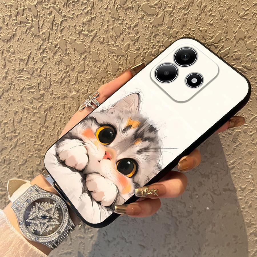 Phone Cover Case for Xiaomi Redmi Note 14 10 12C 13C 14C A3 13 Pro Plus A1 12 11 9 8 7 K80 A4 A5 A2 K40 A1 Cartoon Cat