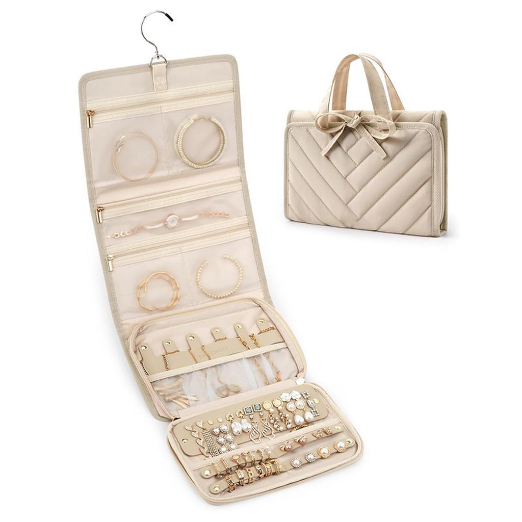 New Travel Jewelry Storage *, Foldable Jewelry Bag, Suitable for Travel Rings, Necklaces, Earrings, and Bracelets.