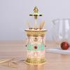 Home Kitchen Hotel Rotating Press Toothpick Holder Box Dispenser Organizer Container