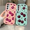 Soft Phone Cover Case for Samsung Galaxy A52 A21s A13 A16 A11 A15 A14 A12 A03 A06 A23 A05 A33 A22 A04 A53 Fruit Cherry